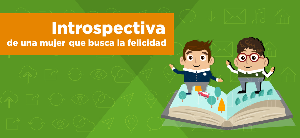 Imagen Introspectiva  de una mujer que busca la felicidad