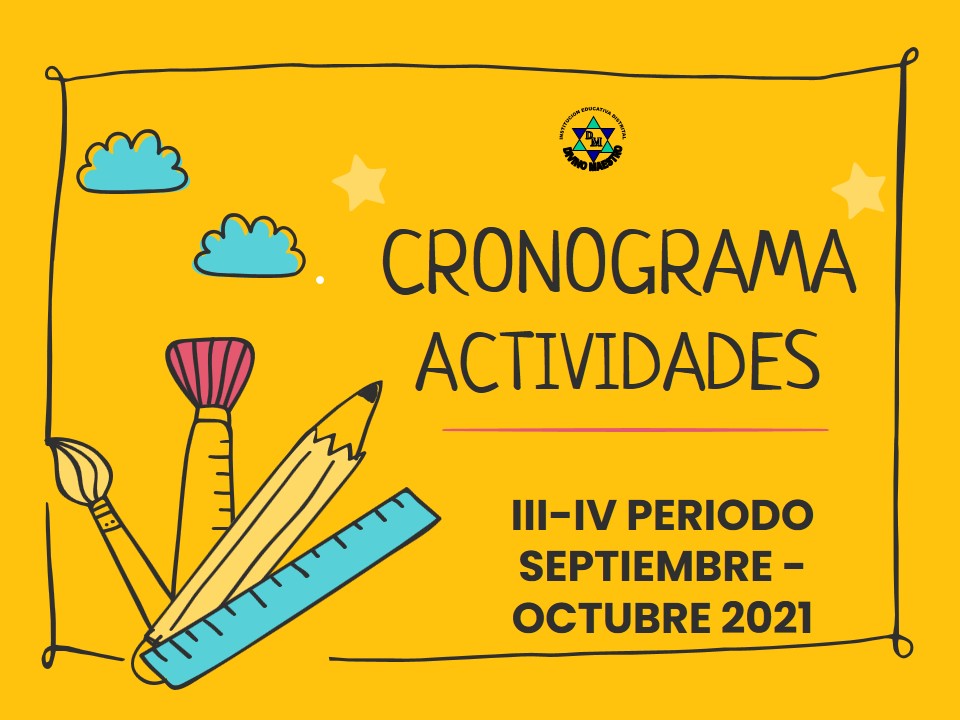 Imagen CRONOGRAMA IV  PERIODO  2021
