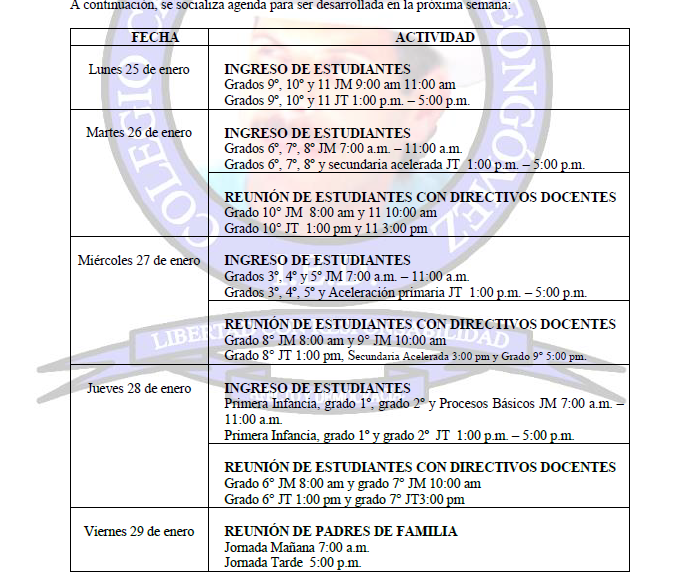 Imagen AGENDA 25 A 29 ENERO