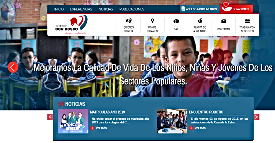 Imagen Conoce la página web de la Fundación Don Bosco