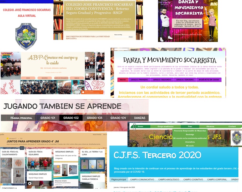 Imagen Listado de aulas virtuales Blogs portales de comunicación docentes estudiantes  padres de familia