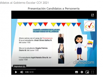 Imagen Conoce los Candidatos al Gobierno Escolar CCV2021