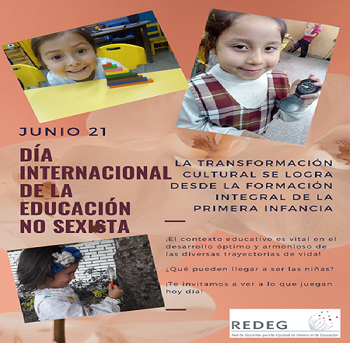 Imagen 21 de junio día internacional de la educación no sexista