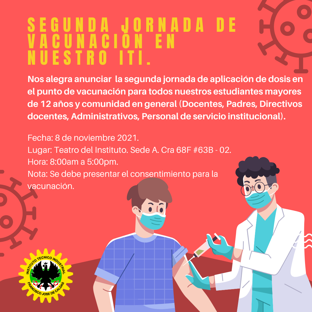 Imagen El ITI ES PUNTO DE VACUNACIÓN PARA NUESTROS MENORES DE EDAD Y COMUNIDAD EN GENERAL.