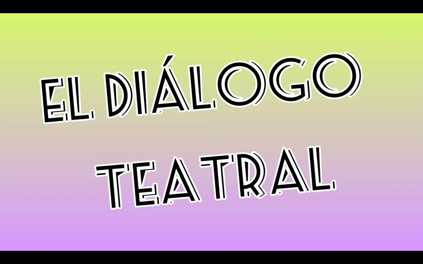 Imagen DIÁLOGO TREATRAL