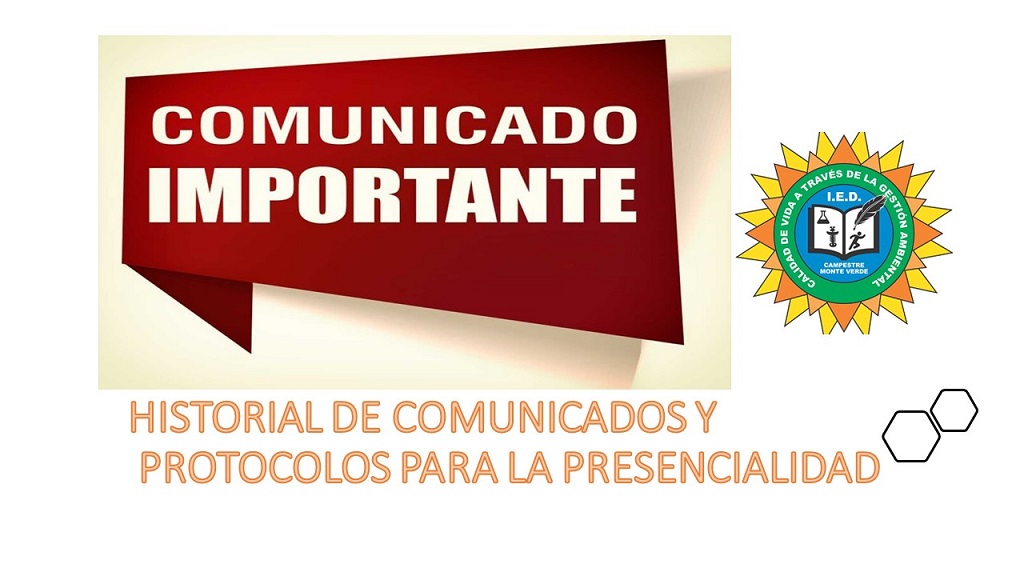 Comunicados institucionales