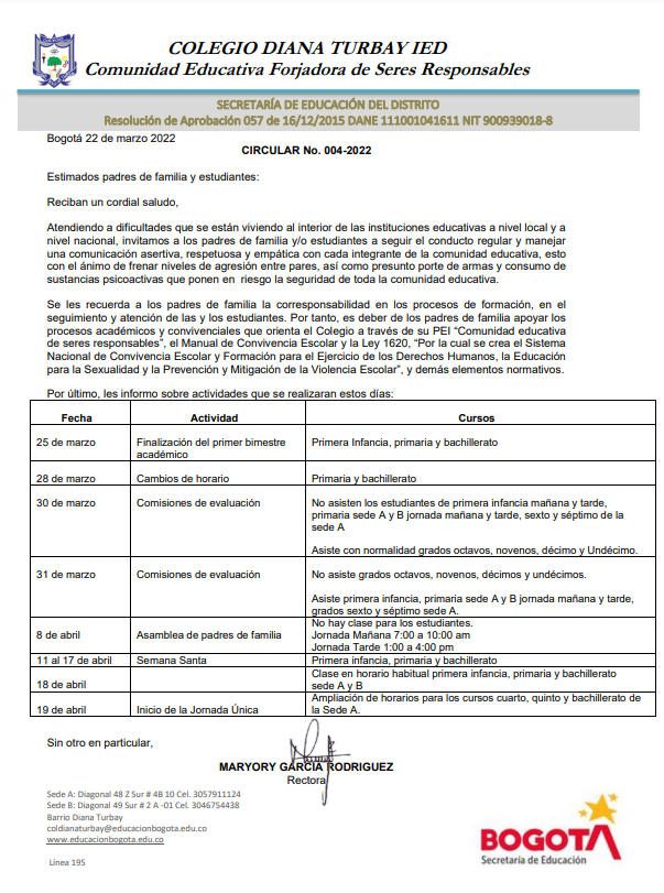 CIRCULAR No. 004-2022