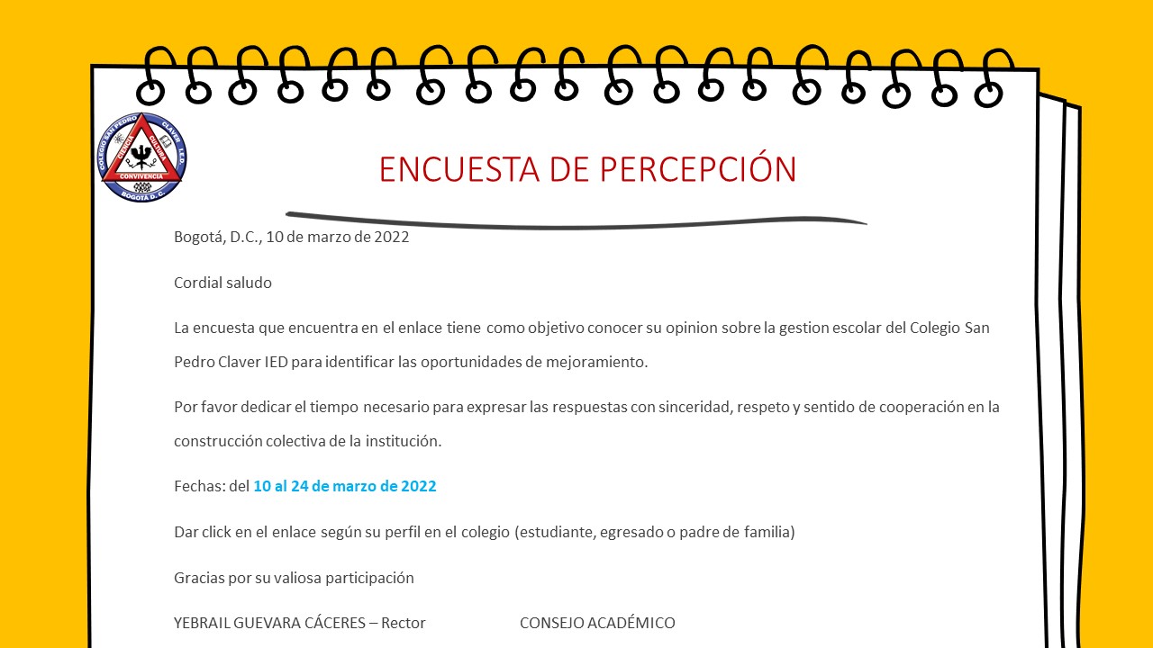 Encuestas de percepción
