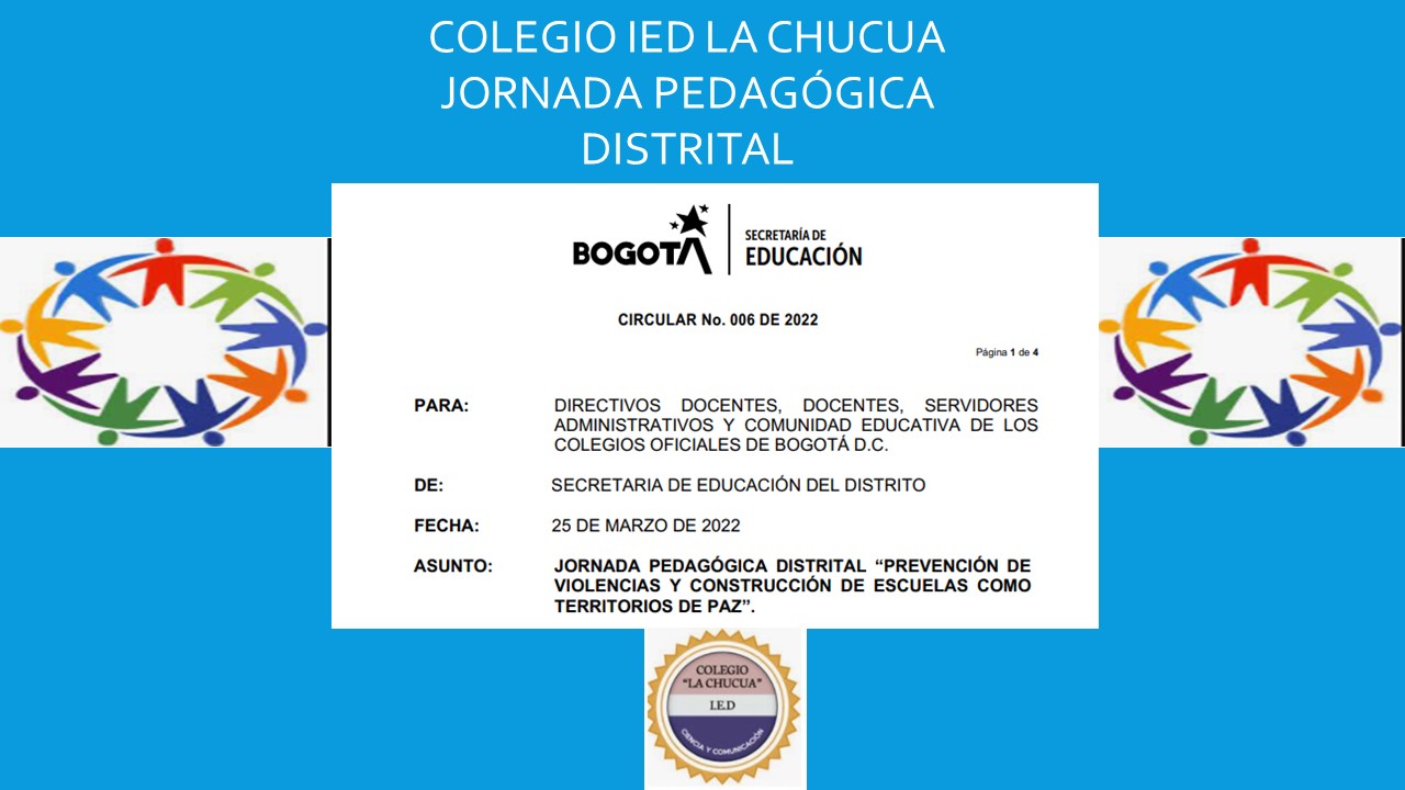 JORNADA PEDAGÓGICA DISTRITAL