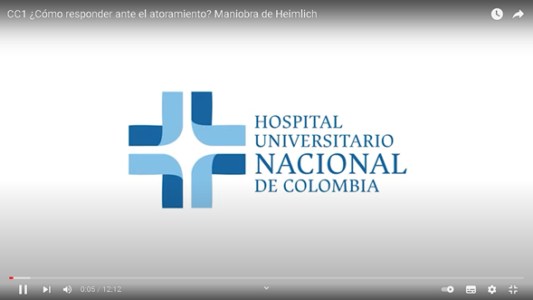 Acción ante el atoramiento en adultos Maniobra de Heimlich