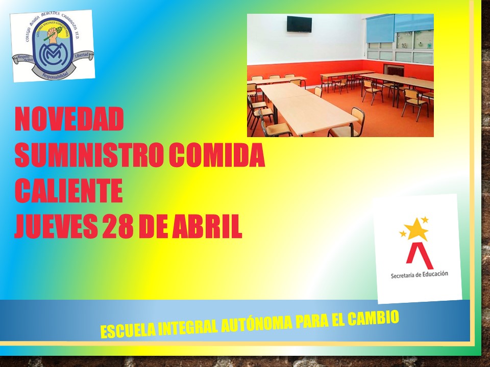 NOVEDADES SUMINISTRO COMIDA CALIENTE 