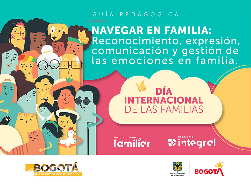 Foto portada guía pedagógica NAVEGAR EN FAMILIA: Reconocimiento, expresión, comunicación y gestión de las emociones en familia.