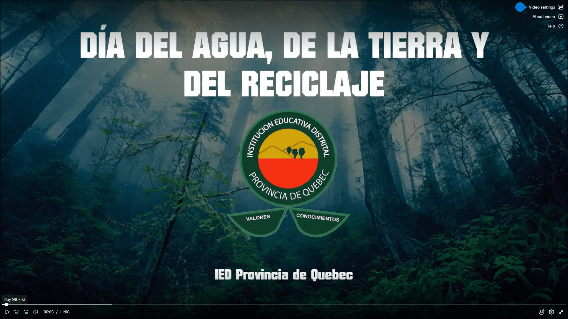 Día Del Agua, De la Tierra y Del Reciclaje Año 2022 Quebec
