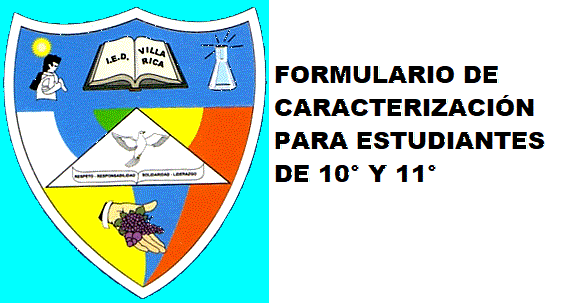 Imagen con texto del escudo y formulario