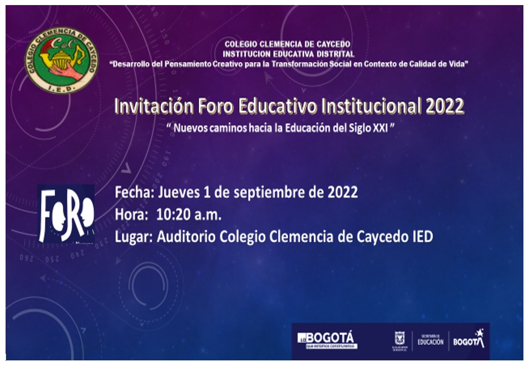 FORO EDUCATIVO INSTITUCIONAL 2022