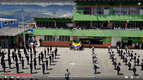 Entrega de Banderas JM año 2022