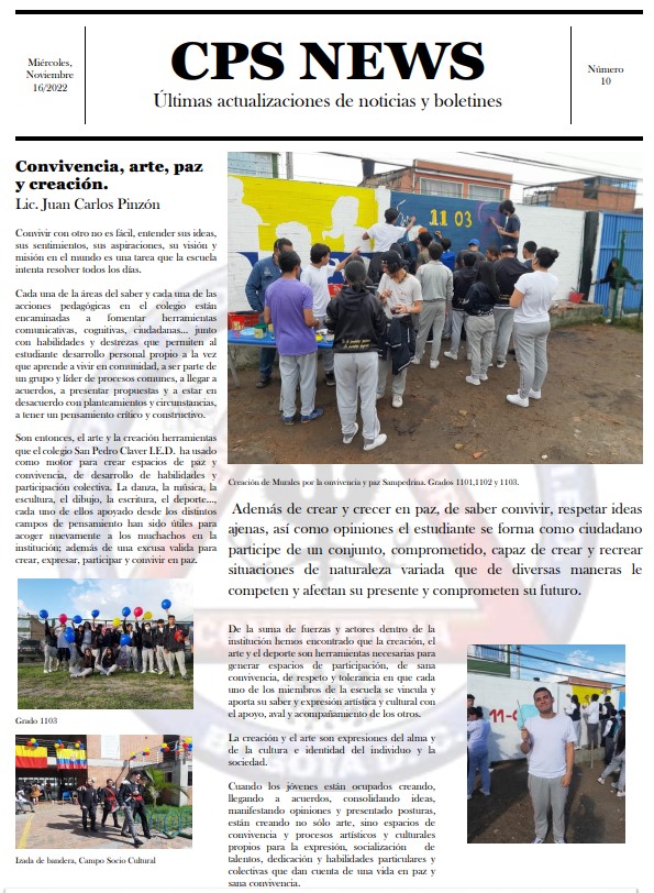Periódico Escolar Sampedrino
