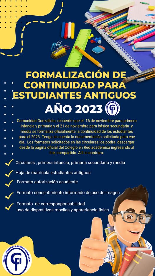 FORMALIZACION CONTINUDAD ESTUDIANTES ANTIGUOS  2023