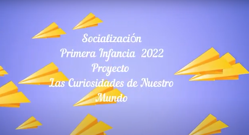 socialización primera infancia con fondo morado y aviones