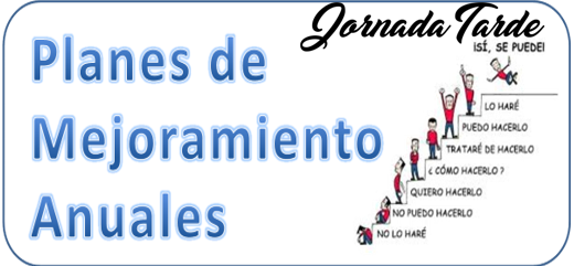 PLAN DE MEJORAMIENTO ANUAL JORNADA TARDE