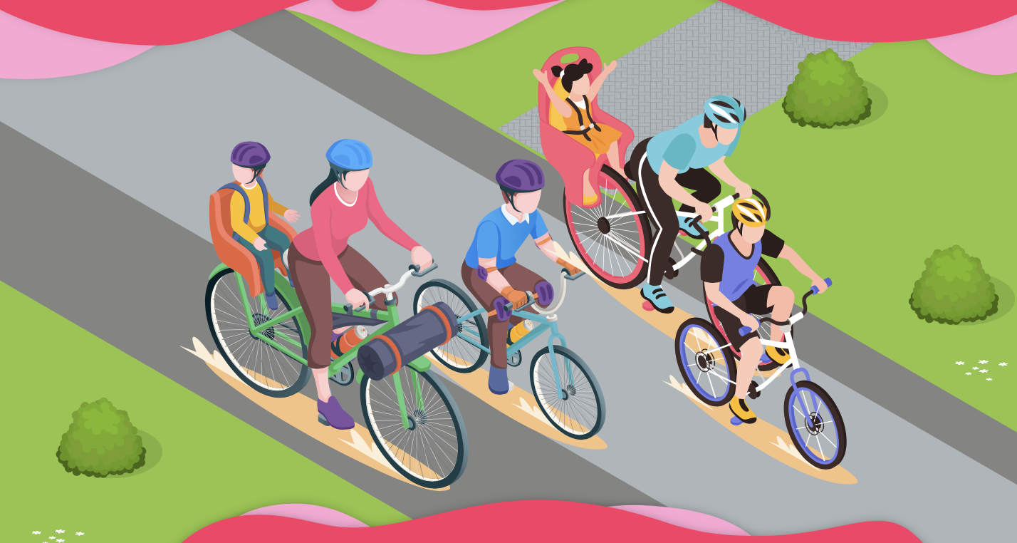 Andando en bici en mi barrio