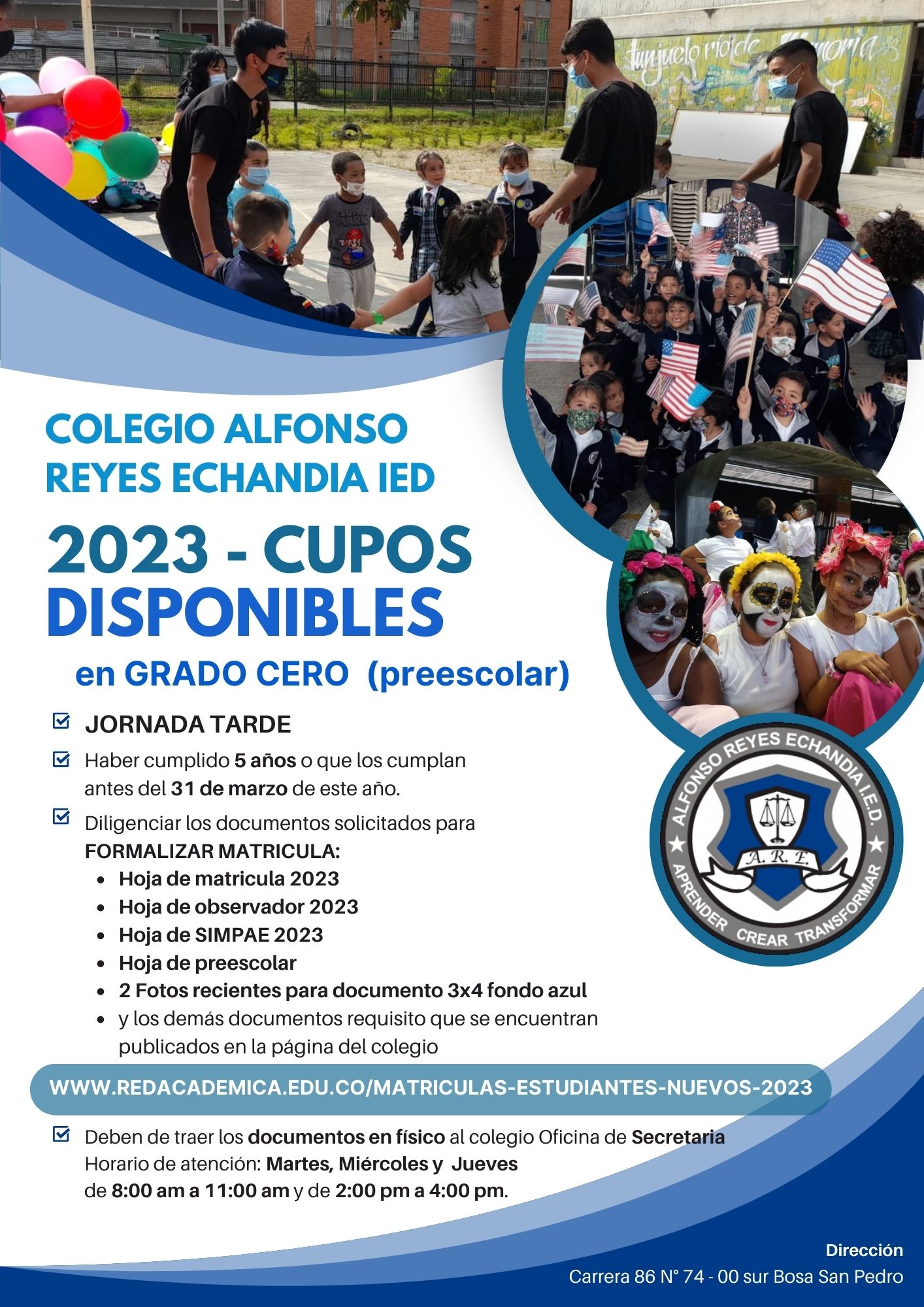 cupos disponibles 2023