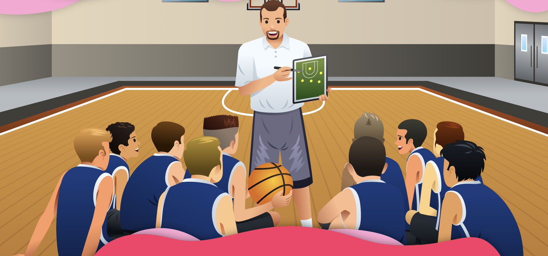 Entrenando en el colegio para ser deportista