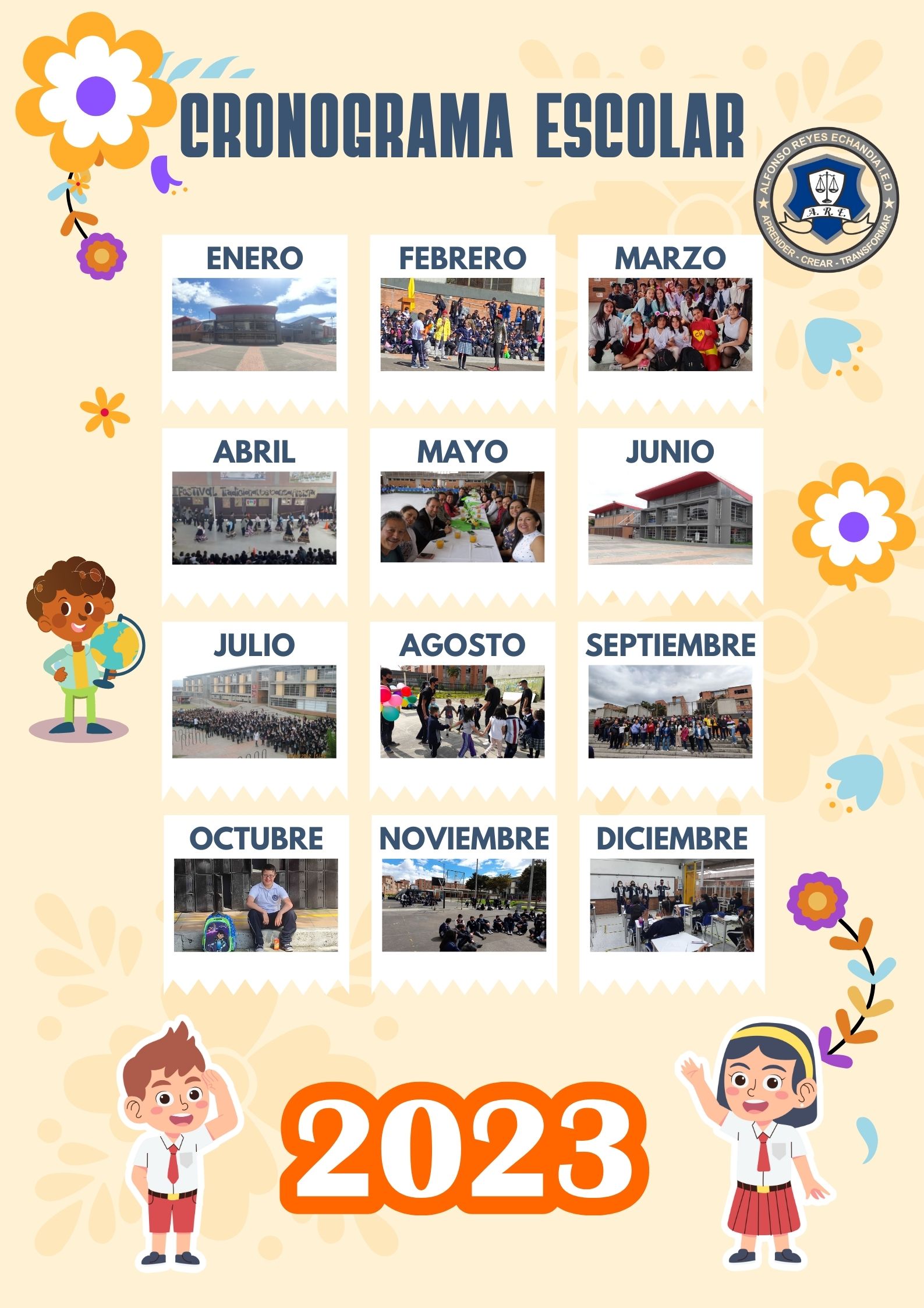 cronograma escolar 2023