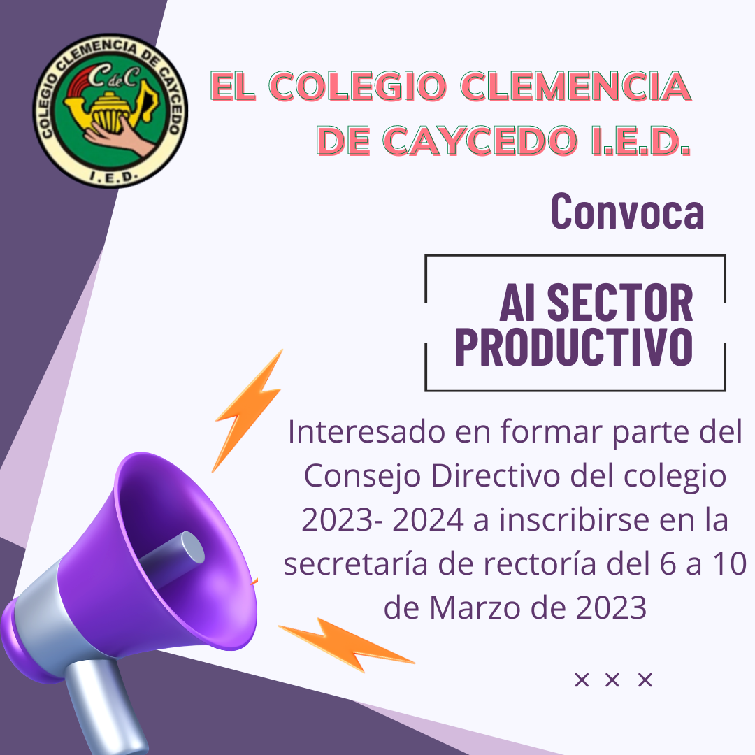 Convocatoria al sector productivo