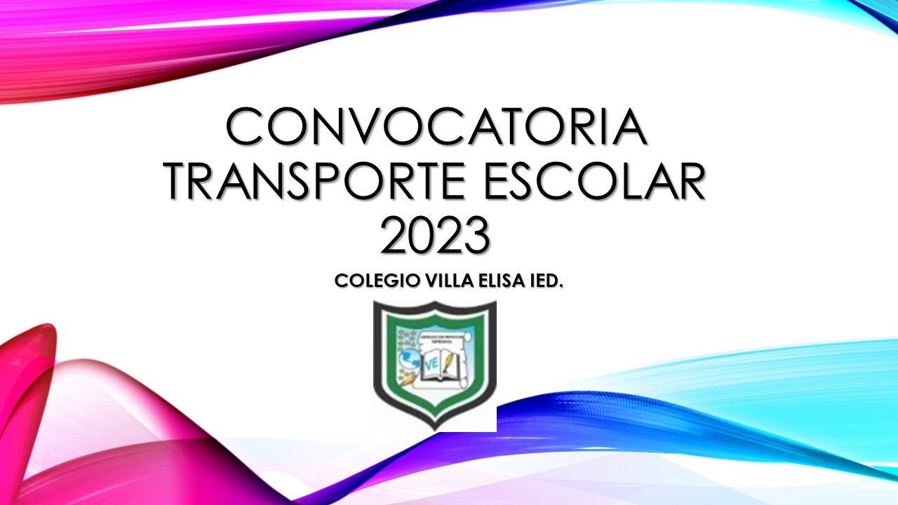 CONVOCATORIA TRANSPORTE ESCOLAR 2023