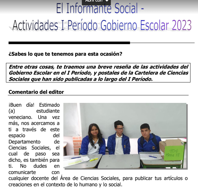 El informante social