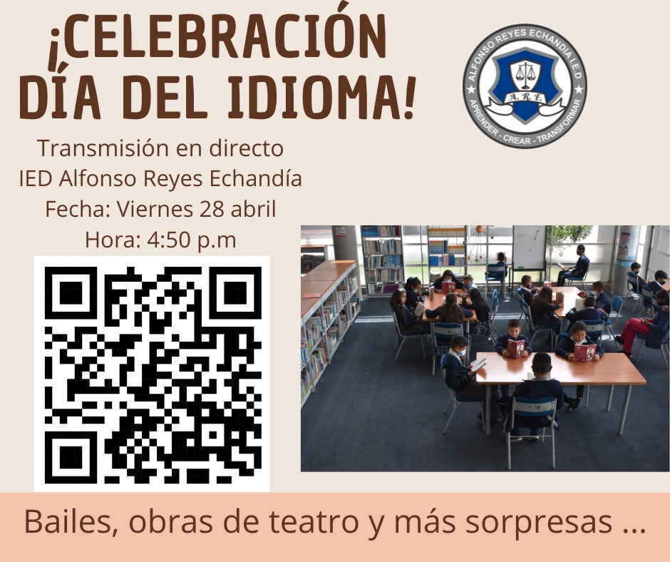 CELEBRACION DEL DIA DEL IDIOMA - CODIGO QR TRANSMISION EN VIVO