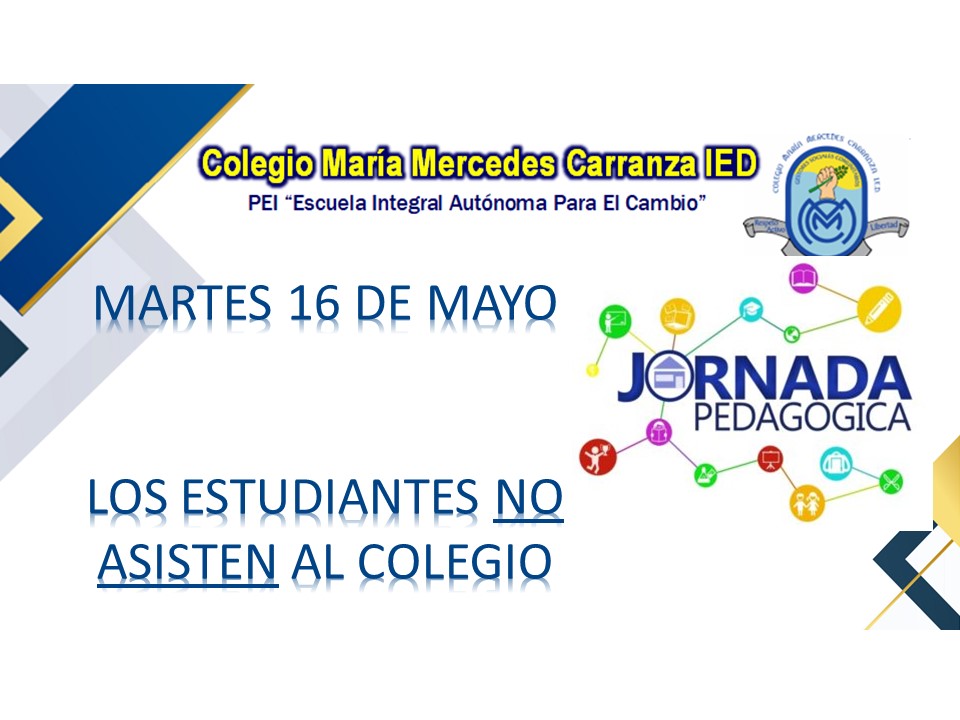 JORNADA PEDAGOGICA 16 DE MAYO