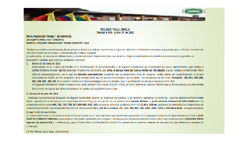 Circular informativa #18