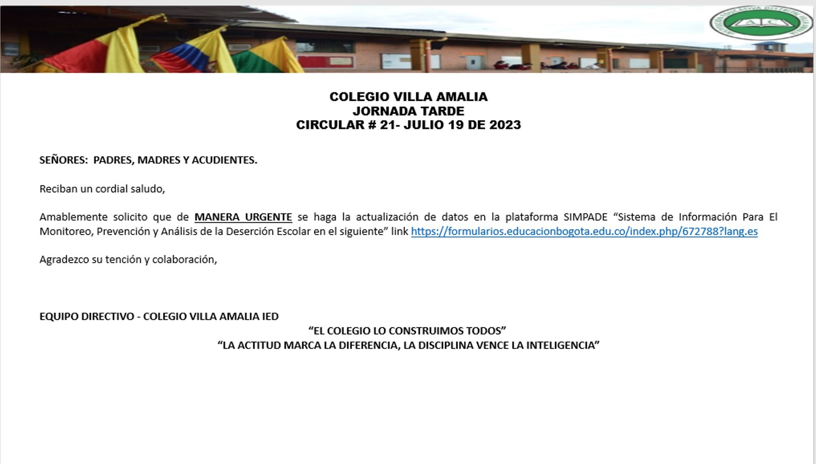 Actualización SIMPADE 2023