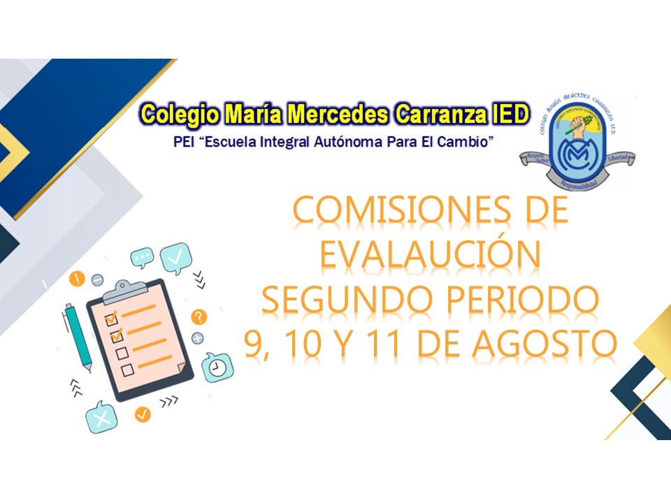 COMISIONES DE EVALUACIÓN SEGUNDO PERIODO 