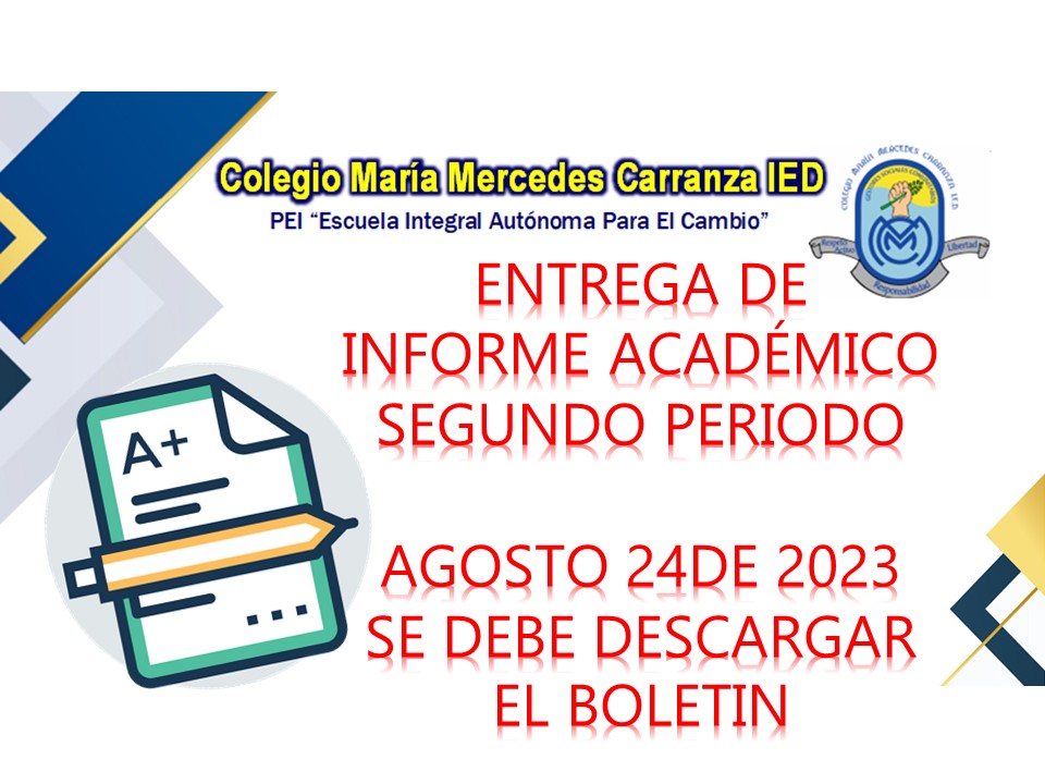 INFORME ACADÉMICO SEGUNDO PERIODO