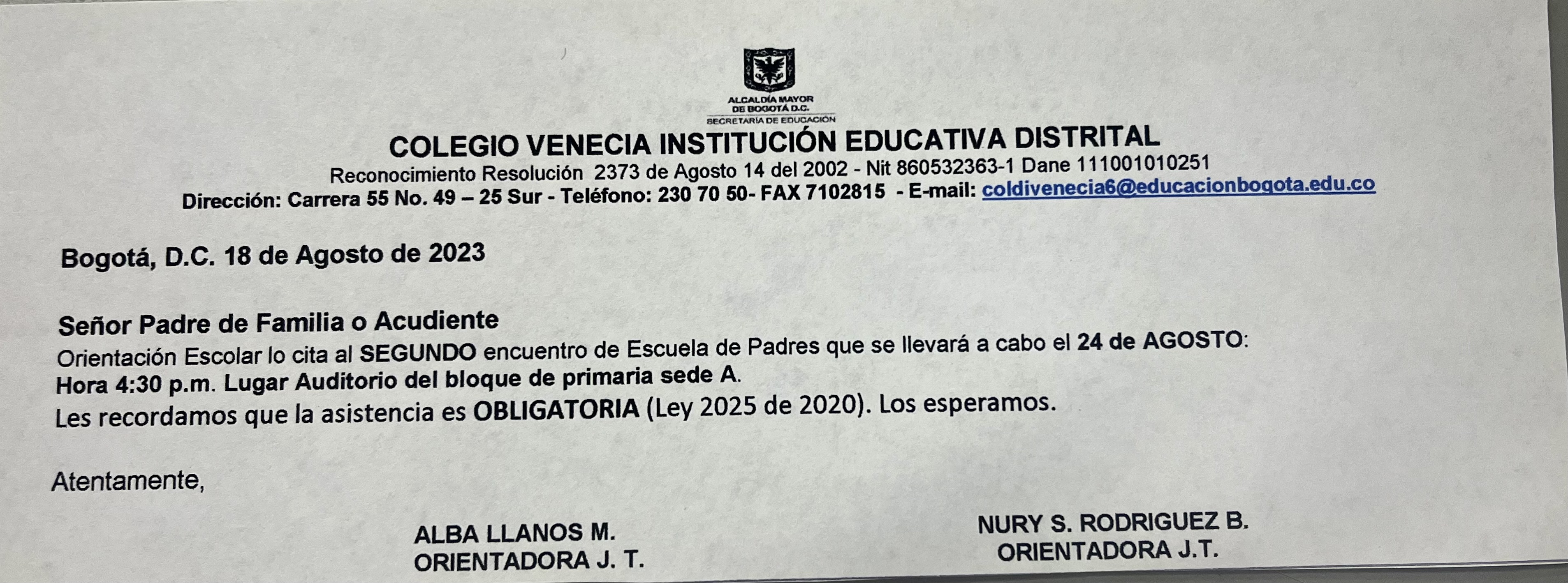 ESCUELA DE PADRES JT