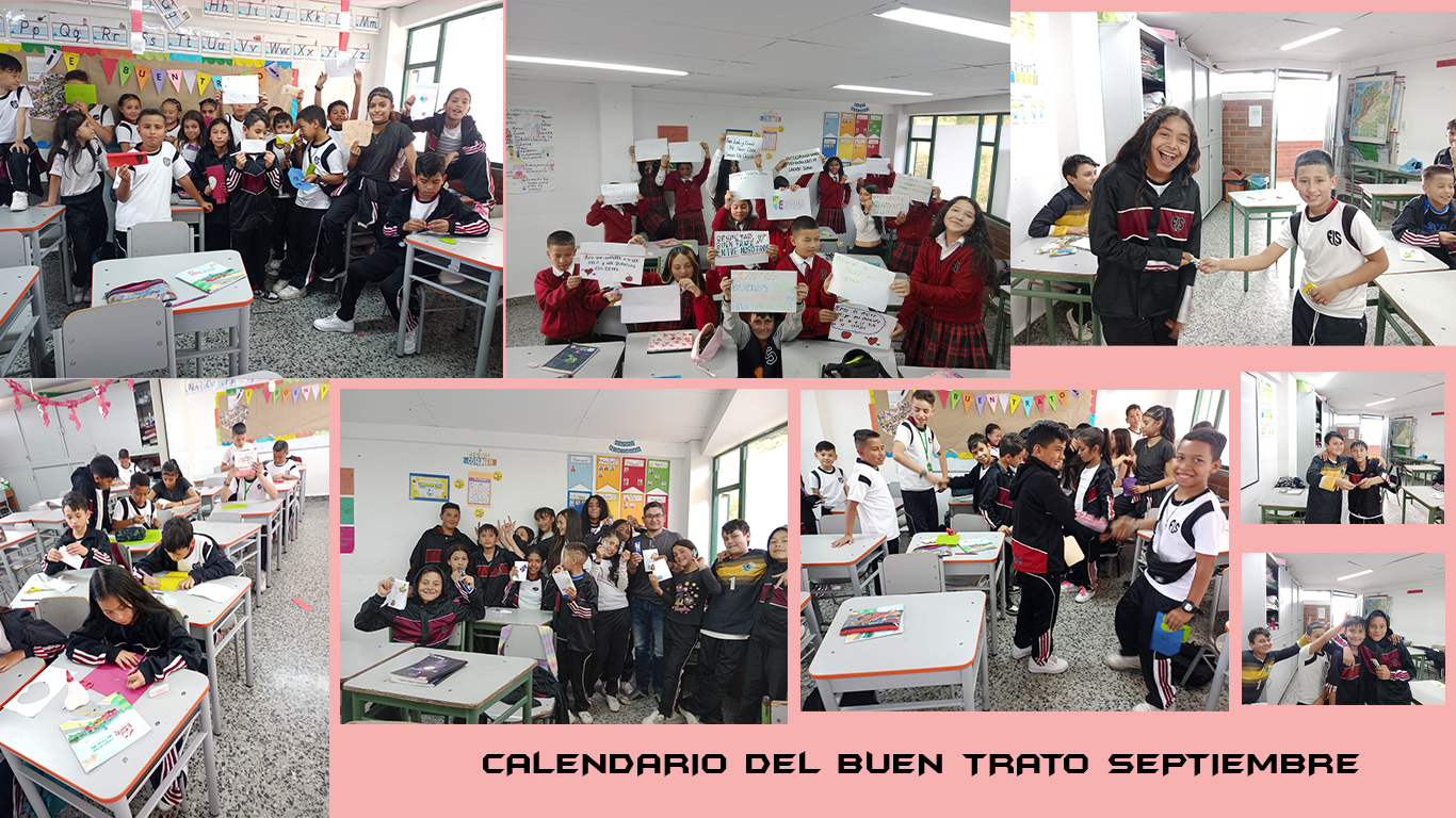 Imágenes Calendario del buen trato Colegio Fabio Lozano Simonelli. 