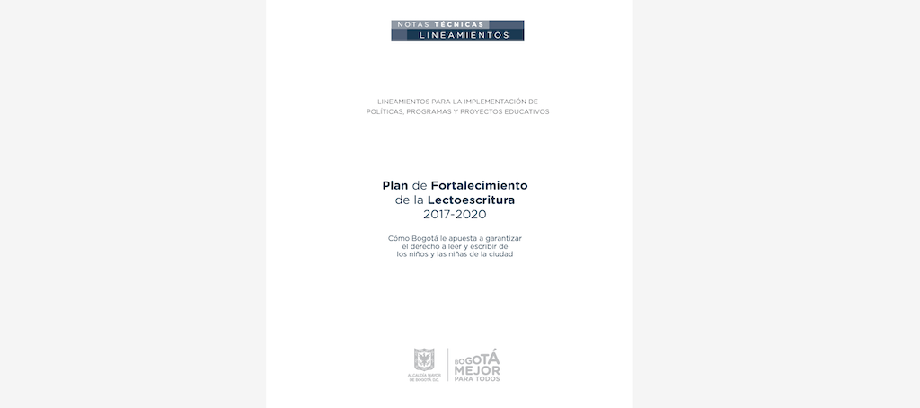 Nota técnica del plan de fortalecimiento de la lectoescritura 2017 2020
