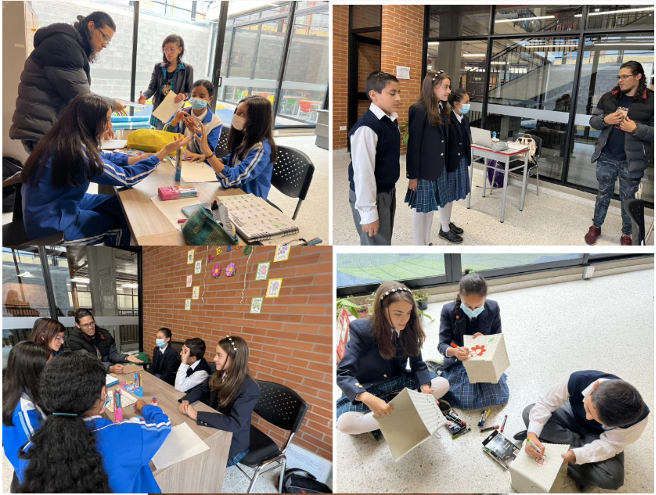 Estudiantes presentando sus propuestas