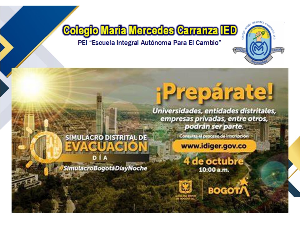 SIMULACRO DE EVACUACION 4 DE OCTUBRE