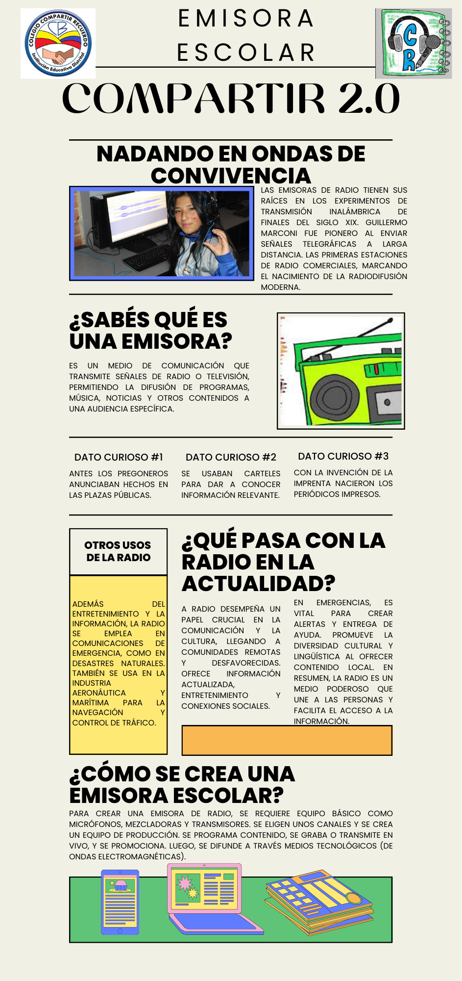 infografía emisora