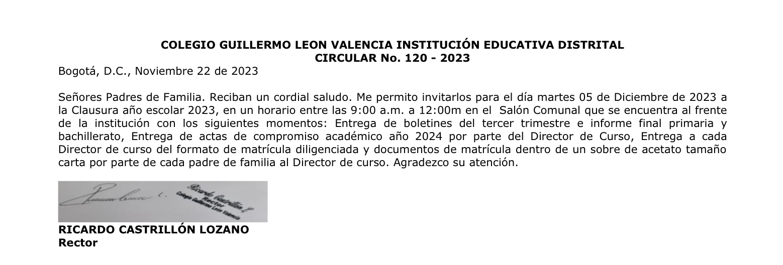 Circular Diciembre 5