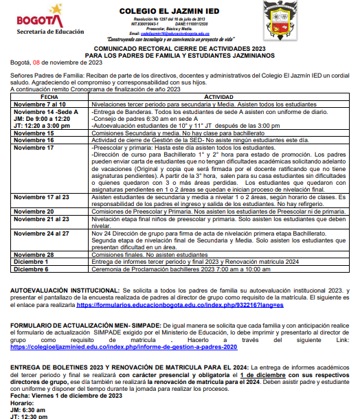 CIRCULAR NOVIEMBRE 2023