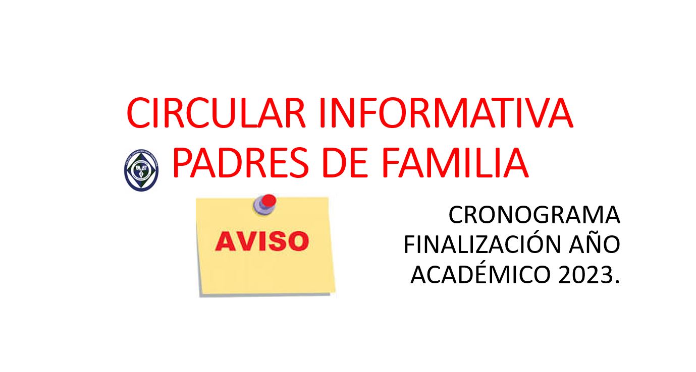 Circular a padres y madres de familia