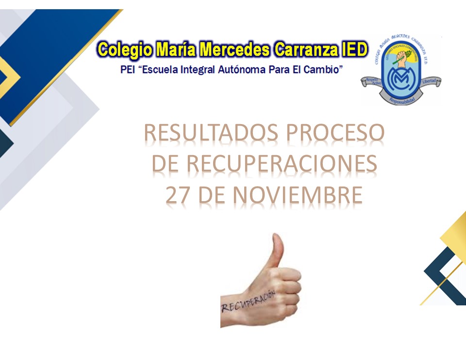 RESULTADOS DE RECUPERACIONES