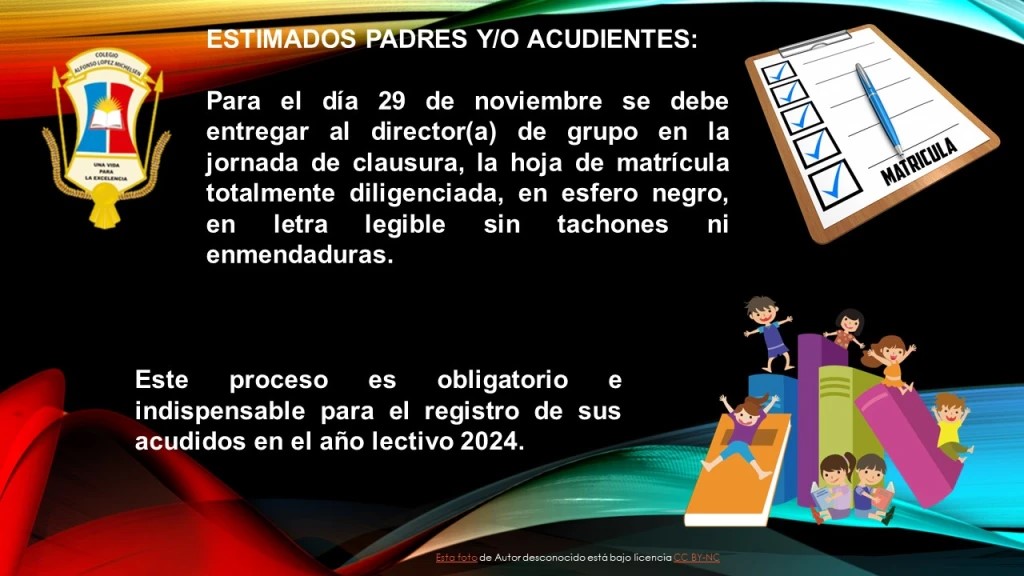 DILIGENCIAMIENTO HOJA DE MATRICULA 2024