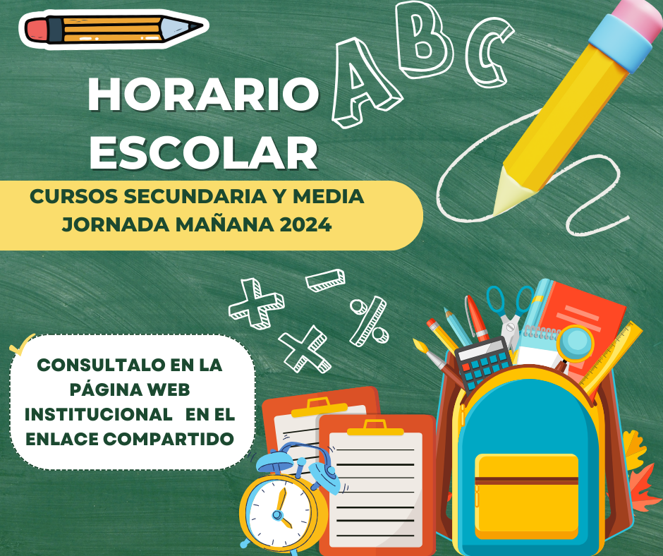 HORARIOS SECUNDARIA Y MEDIA JM 2024