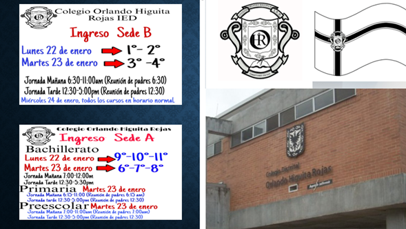 Inicio Año lectivo 2024 Estudiantes grados Preescolar, 3,4 5,6,7,8